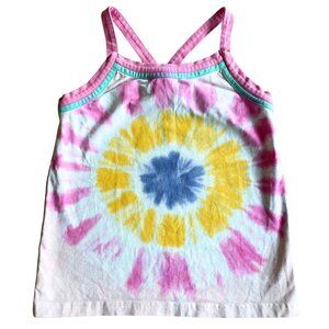 Matilda Jane Girl's Rainbow Tie Dye Tank Top, 95% Cotton - Size 8